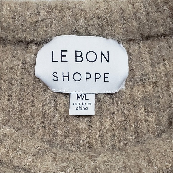 Le Bon Shoppe Mushroom Envie Sweater Boxy Oversized Chunky Boucle Sz M/L - Picture 6 of 12